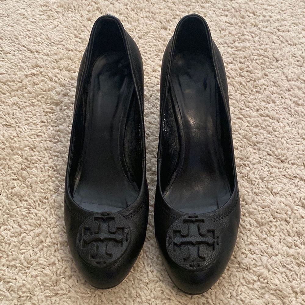 Tory Burch black wedge heels, size 9.5 (40 Euro)